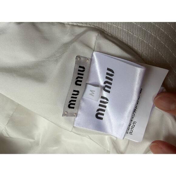 Miu Miu White Drill Bucket Cowboy Hat main image 7
